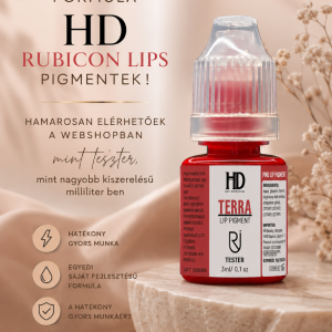 ÚJ HD Rubicon Terra teszter ajak pigment - 3ml