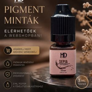 ÚJ HD Sepia teszter szemöldök pigment - 3ml